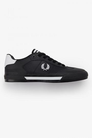 Black Fred Perry Clay Men's Shoes | PH 1118HAPK